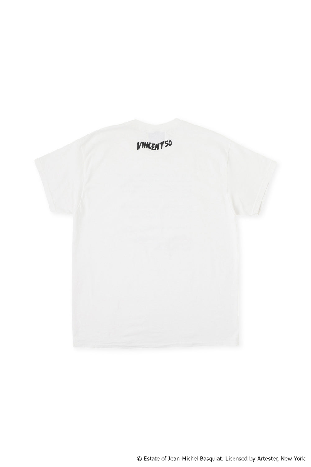 Basquiat Front Message Logo Tee White