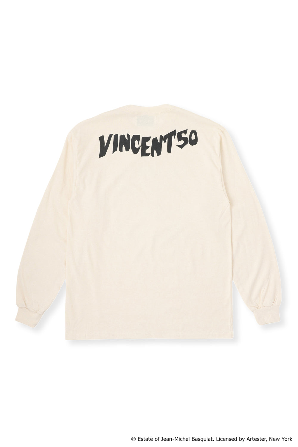 Basquiat Front Box Print Long Tee Natural