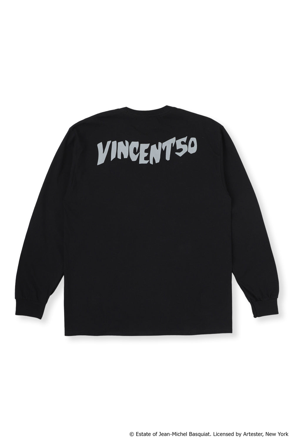 Basquiat Front Box Print Long Tee Black