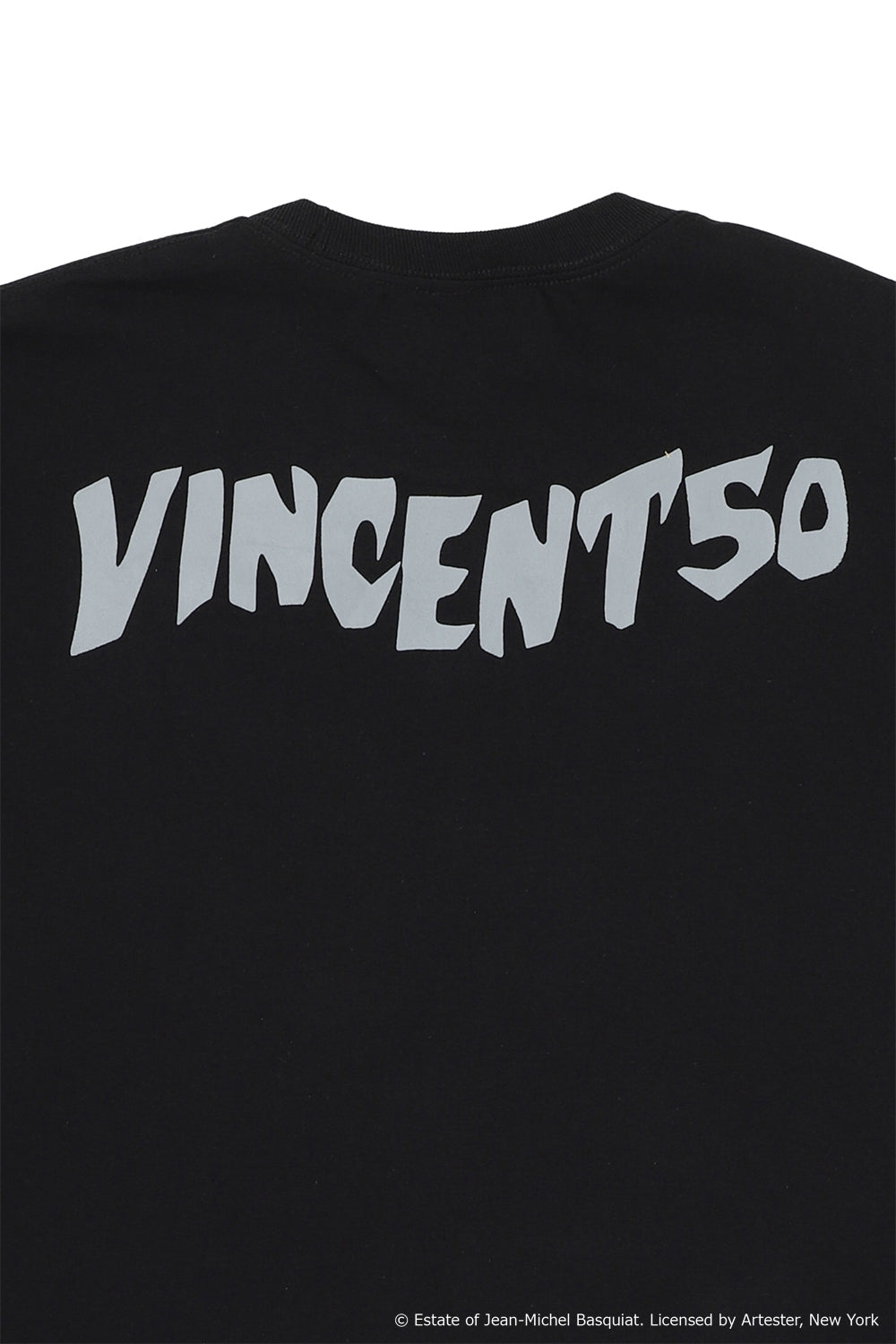 Basquiat Front Box Print Long Tee Black