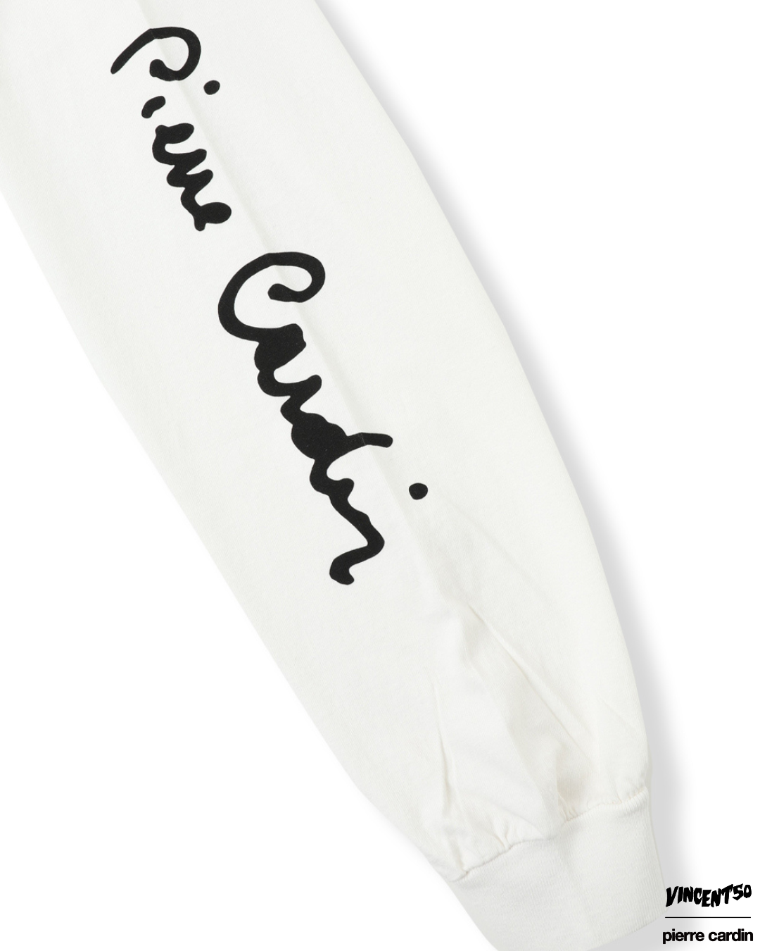Pierre SHOULDER PRINT LONG TEE WHITE
