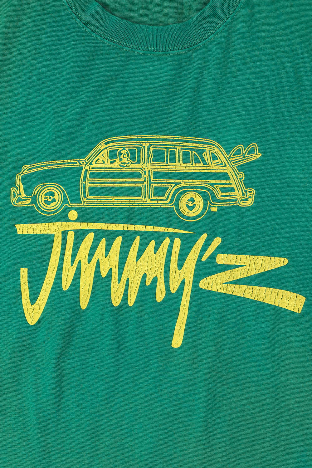 JIMMY'Z Car Print TEE Green