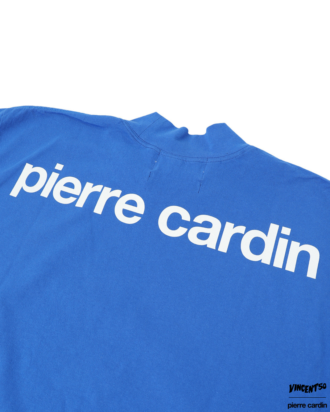 Pierre BACK LOGO MOCK NECK BLUE