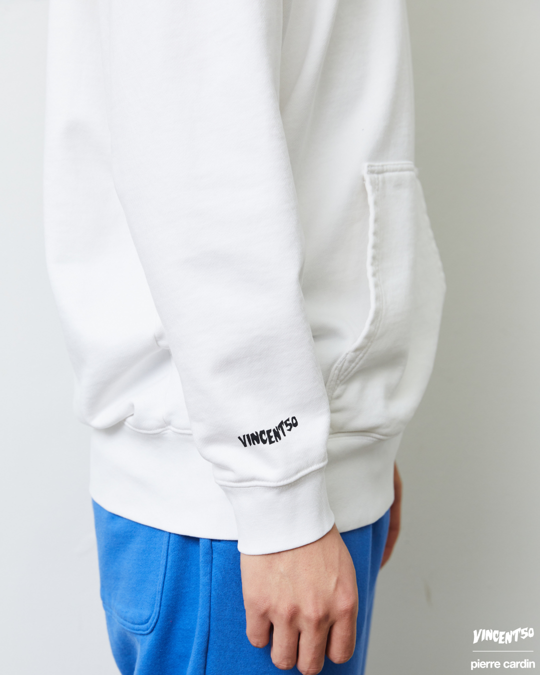 Pierre BACK LOGO HOODIE WHITE