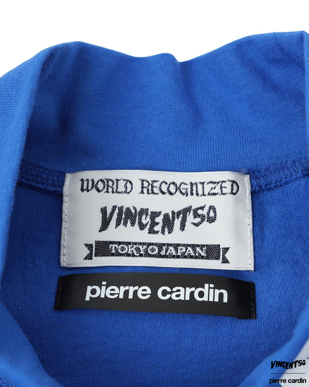 Pierre BACK LOGO MOCK NECK BLUE
