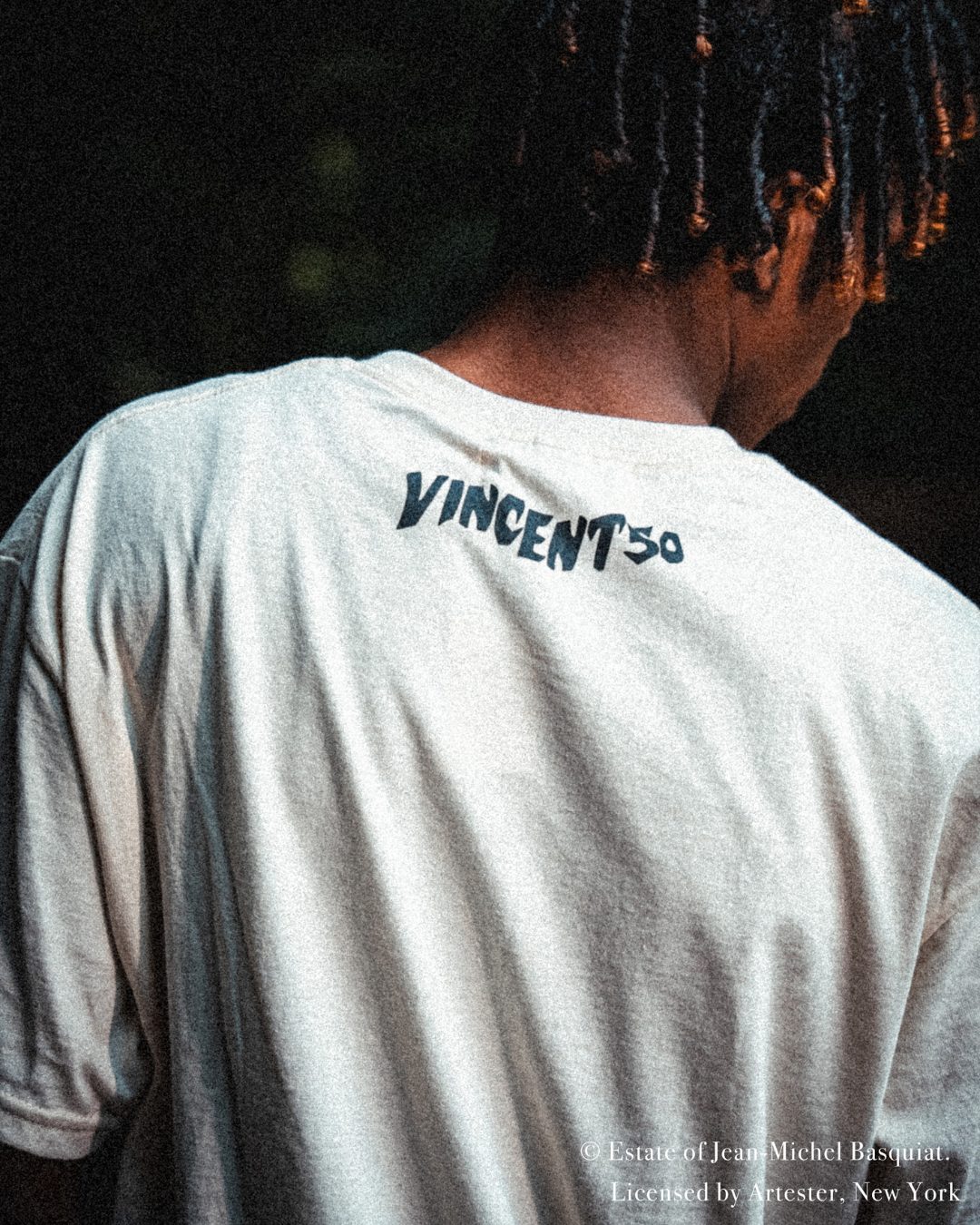 Basquiat Front Print Tee White
