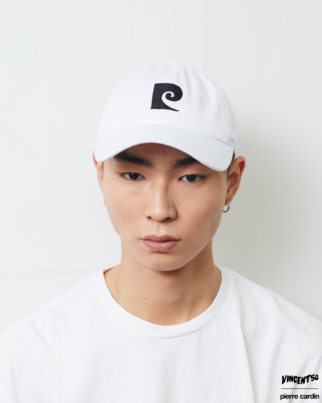 Pierre P LOGO CAP WHITE