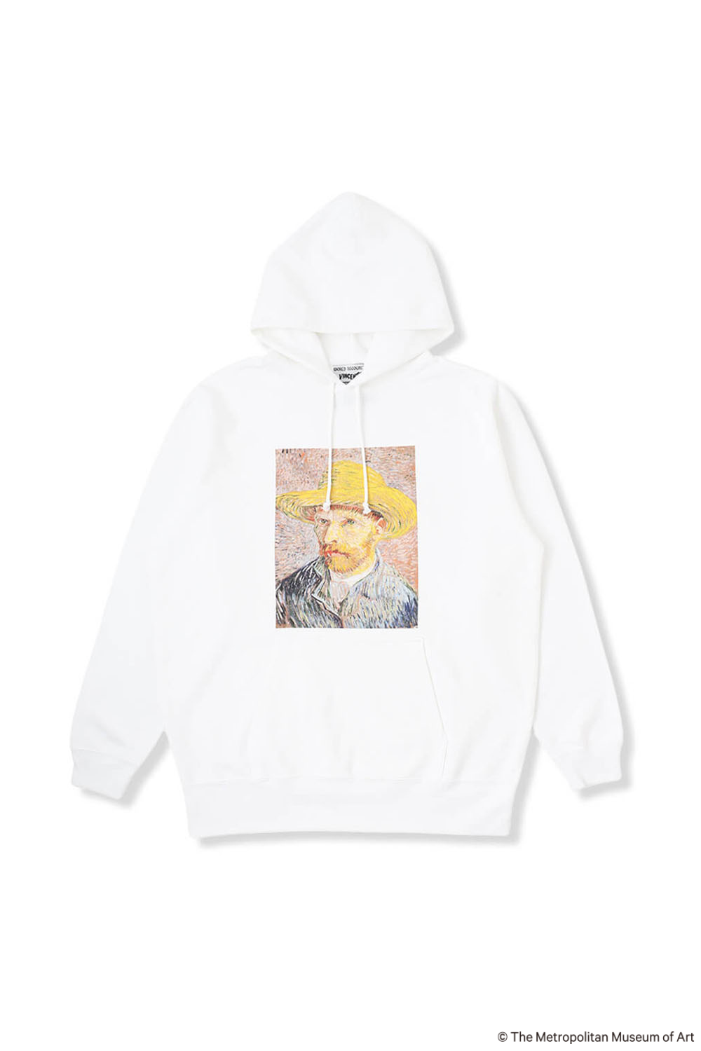 The Met Gogh Print Hoodie WHITE