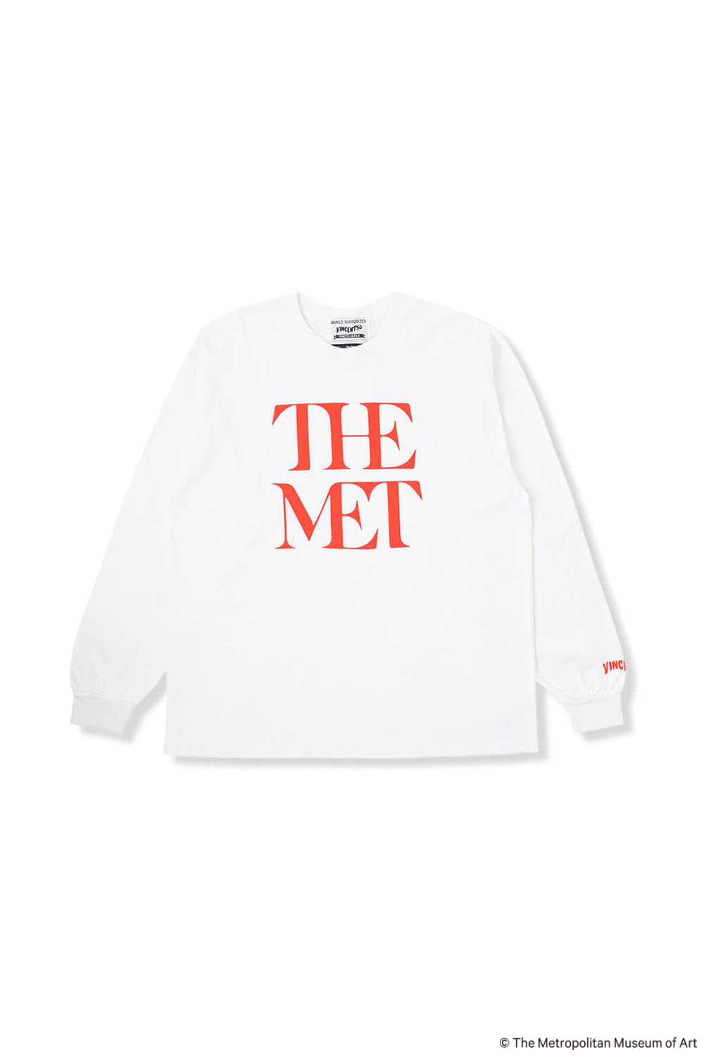 The Met Front Logo LongTee WHITE