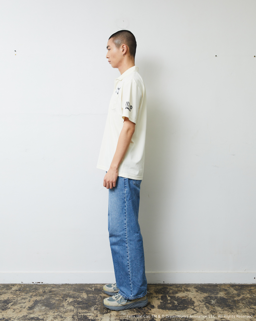 FELIX FRONT PRINT POLO BEIGE
