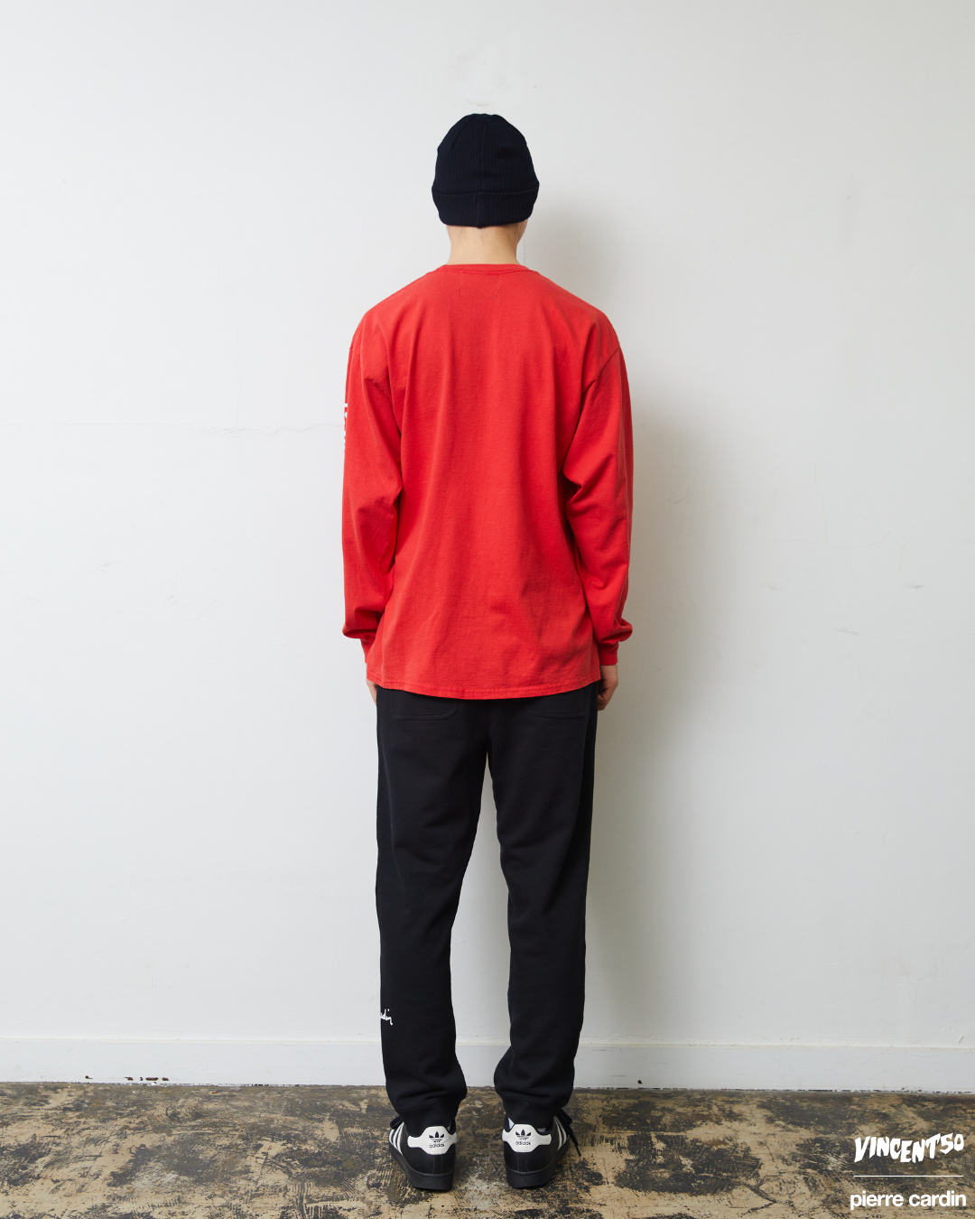 Pierre SHOULDER PRINT LONG TEE RED