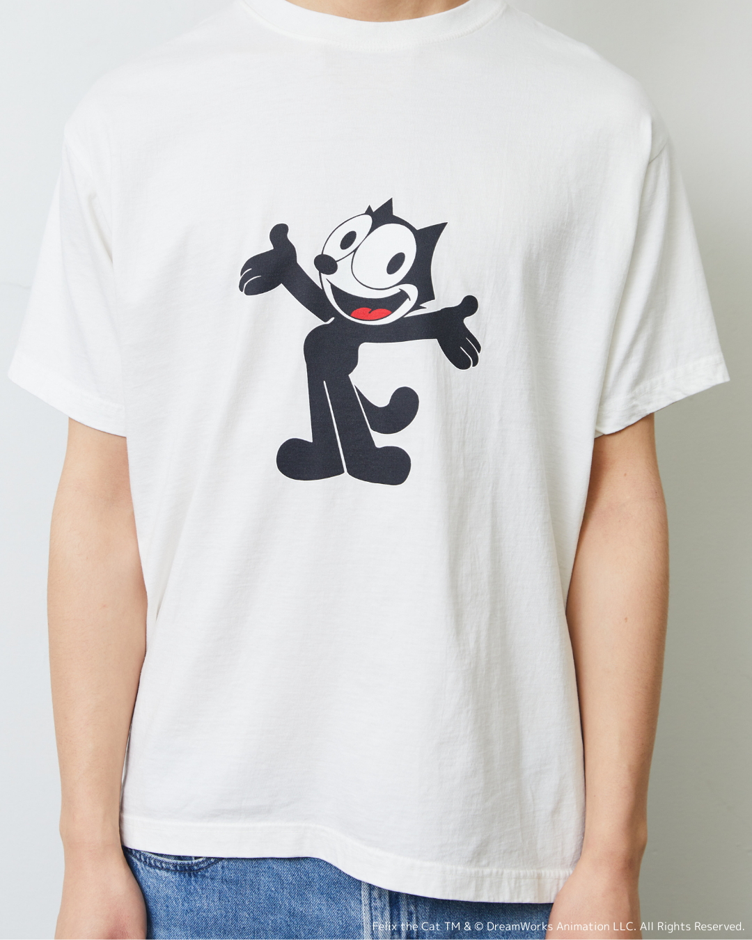 FELIX FRONT PRINT TEE WHITE