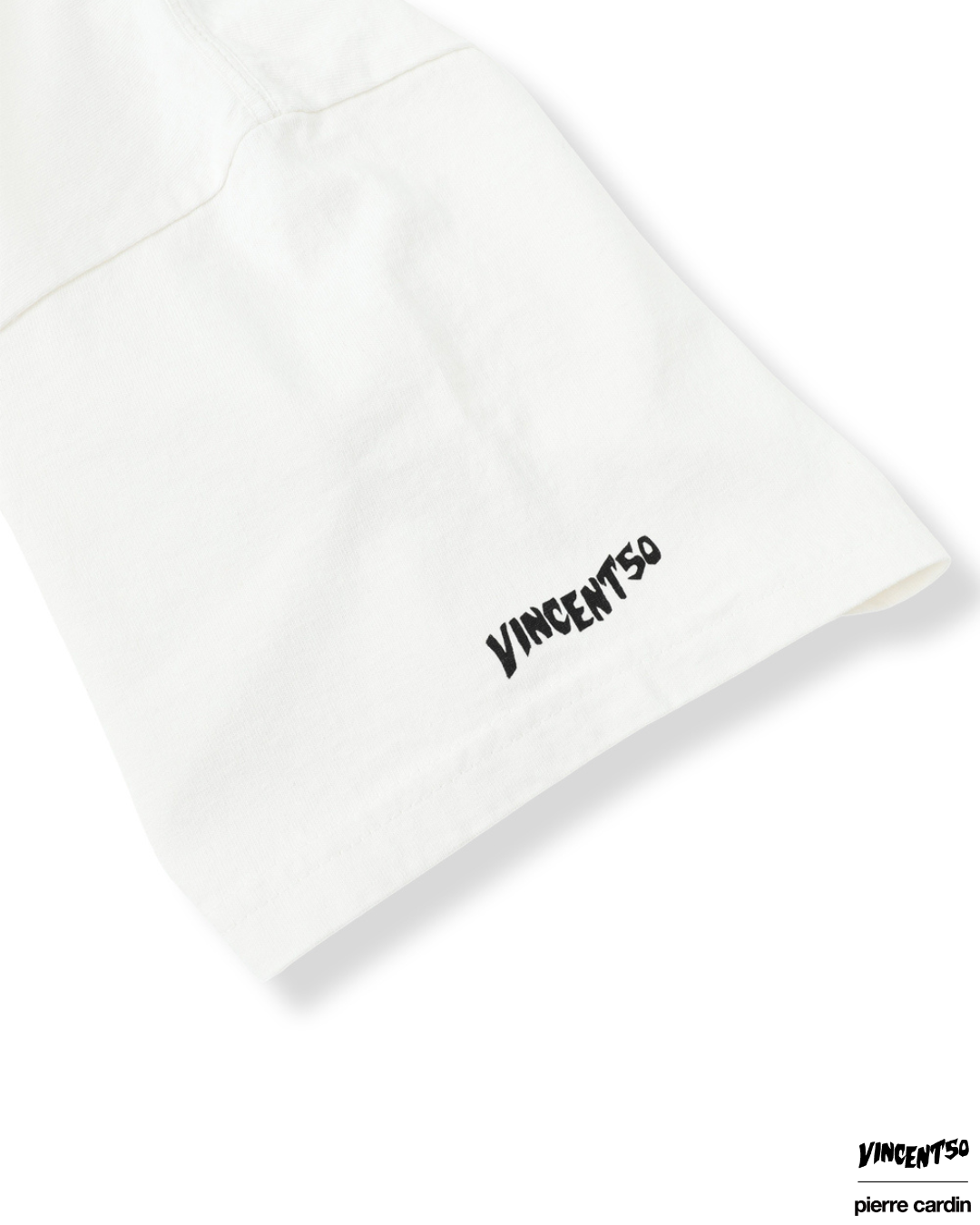 Pierre BACK LOGO MOCK NECK WHITE