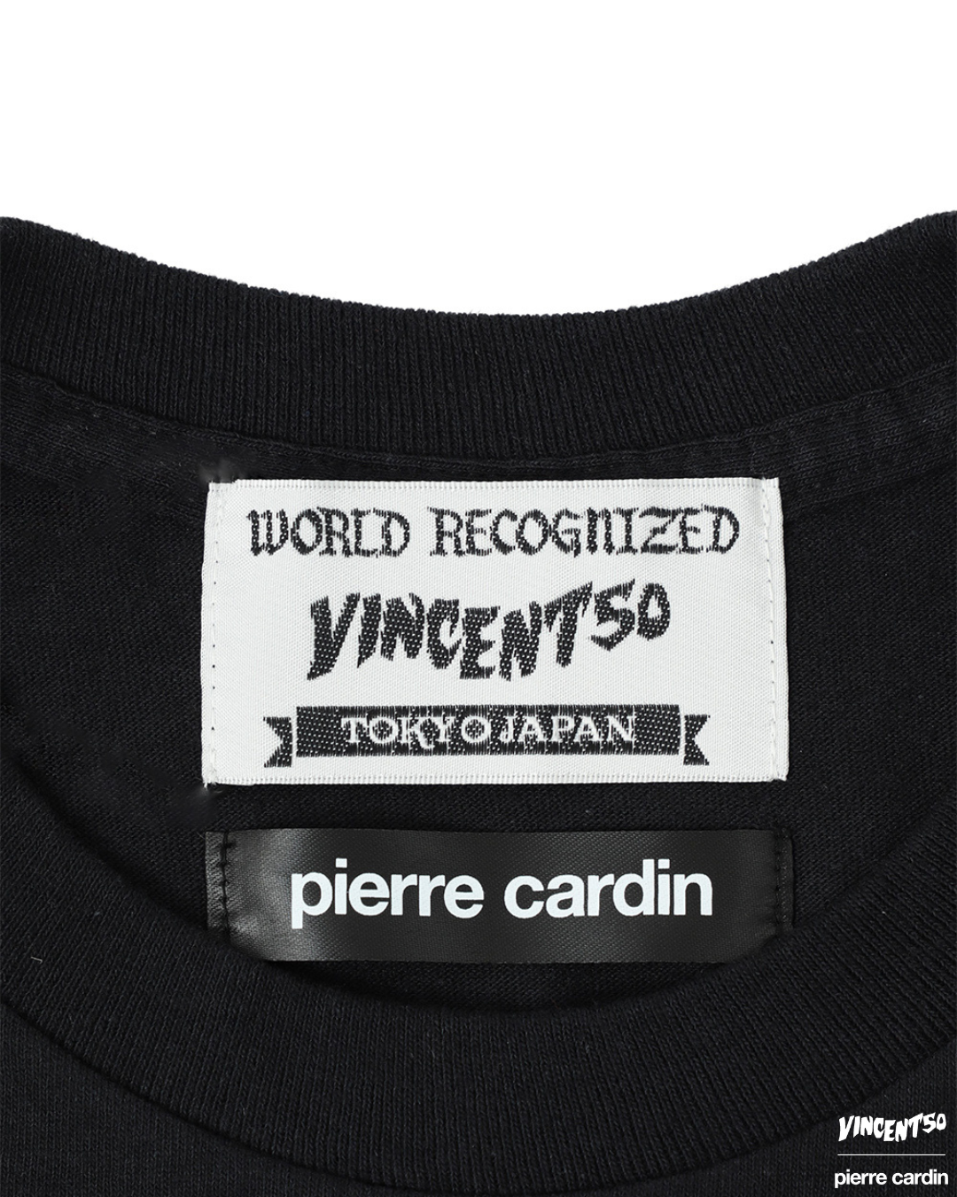 Pierre SHOULDER PRINT LONG TEE BLACK