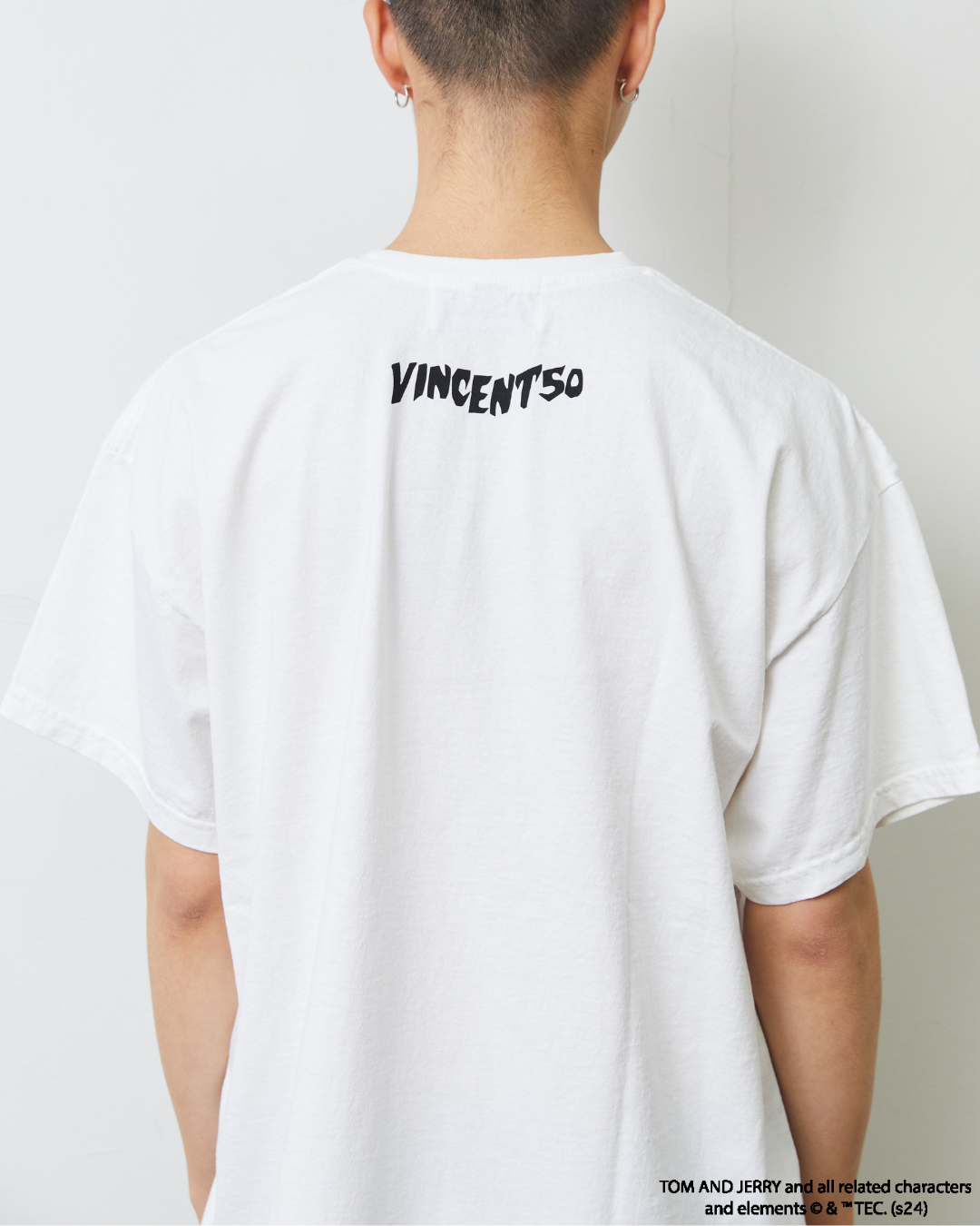 TJ FRONT PRINT TEE WHITE