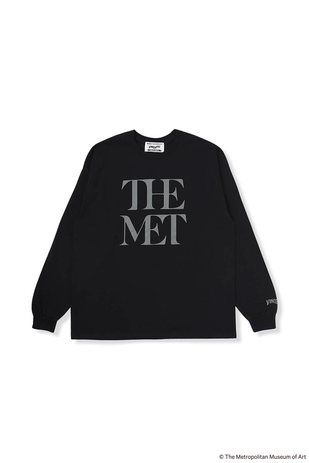 The Met Front Logo LongTee BLACK