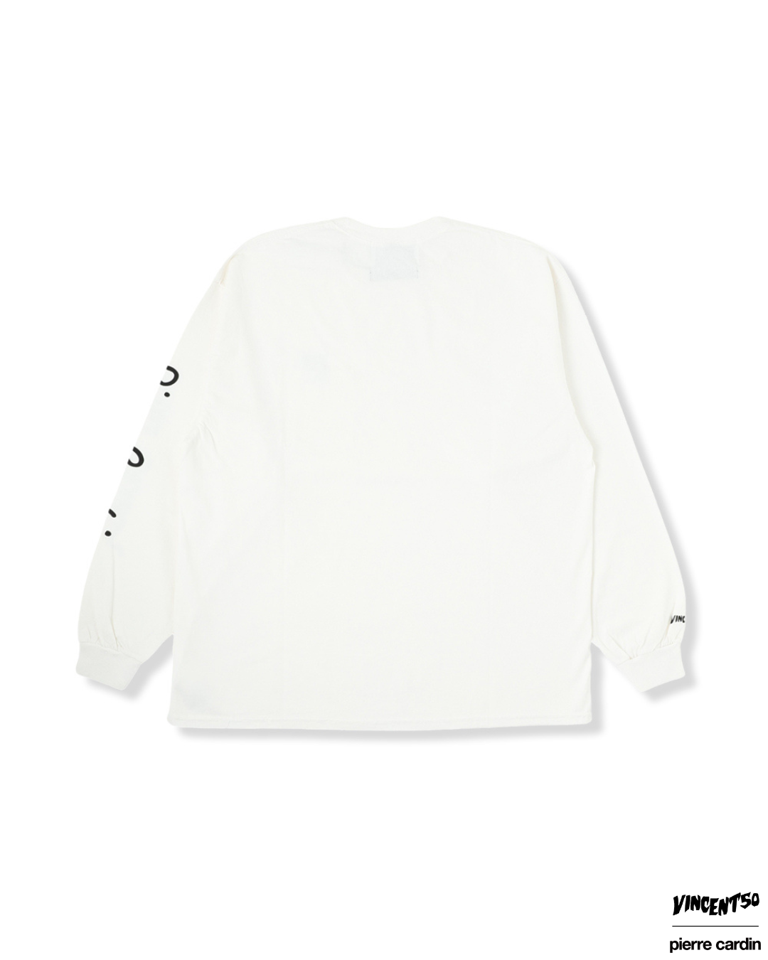 Pierre SHOULDER PRINT LONG TEE WHITE