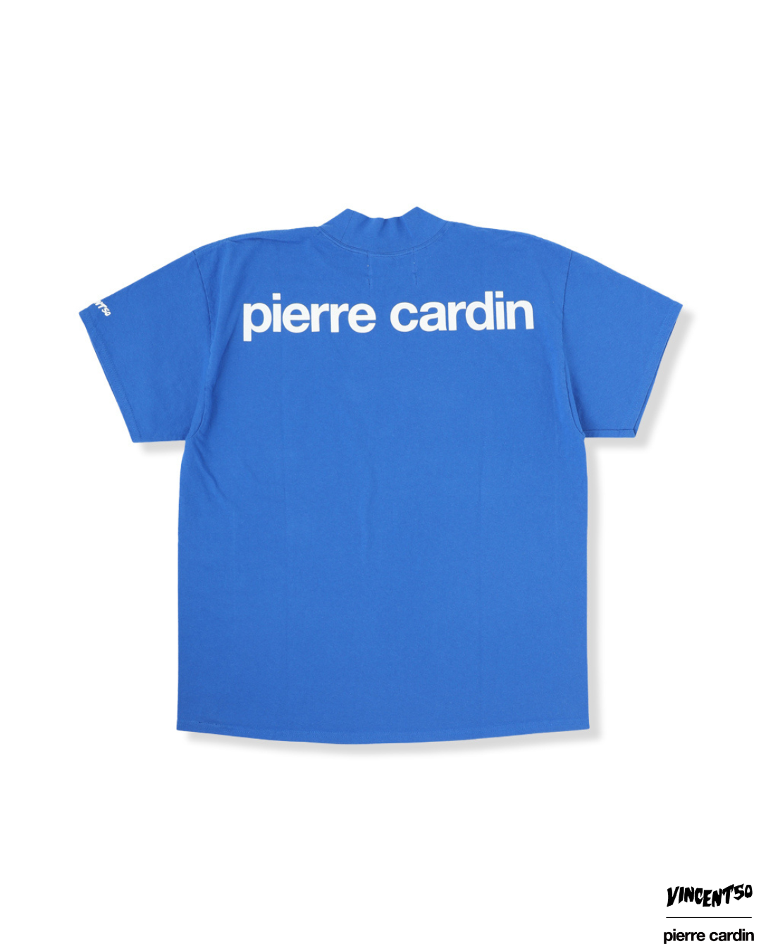Pierre BACK LOGO MOCK NECK BLUE