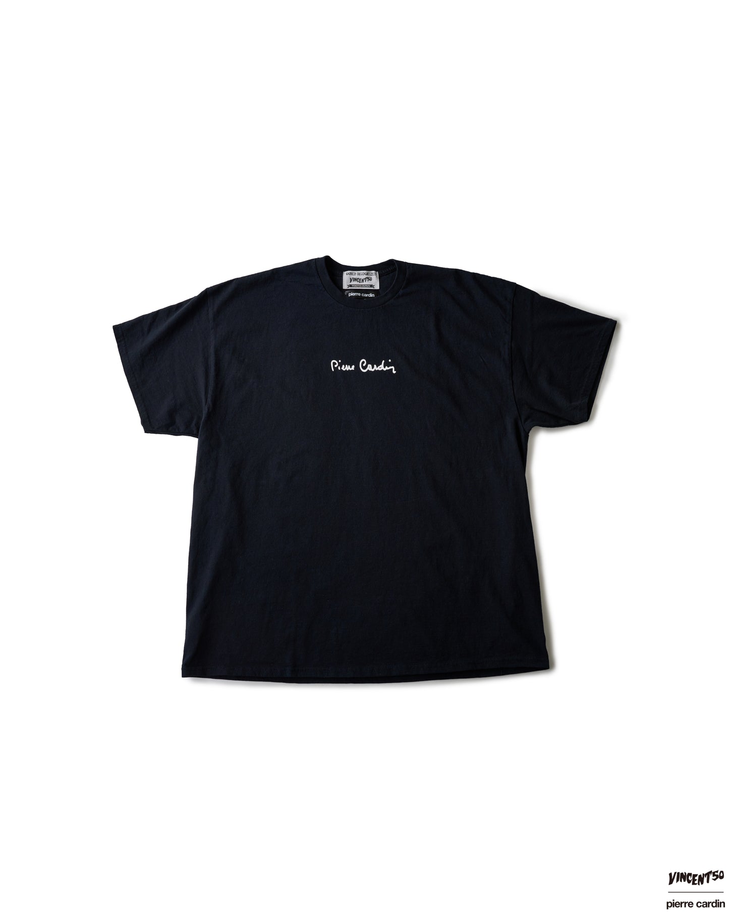 Pierre FRONT CursiveLogo TEE BLACK