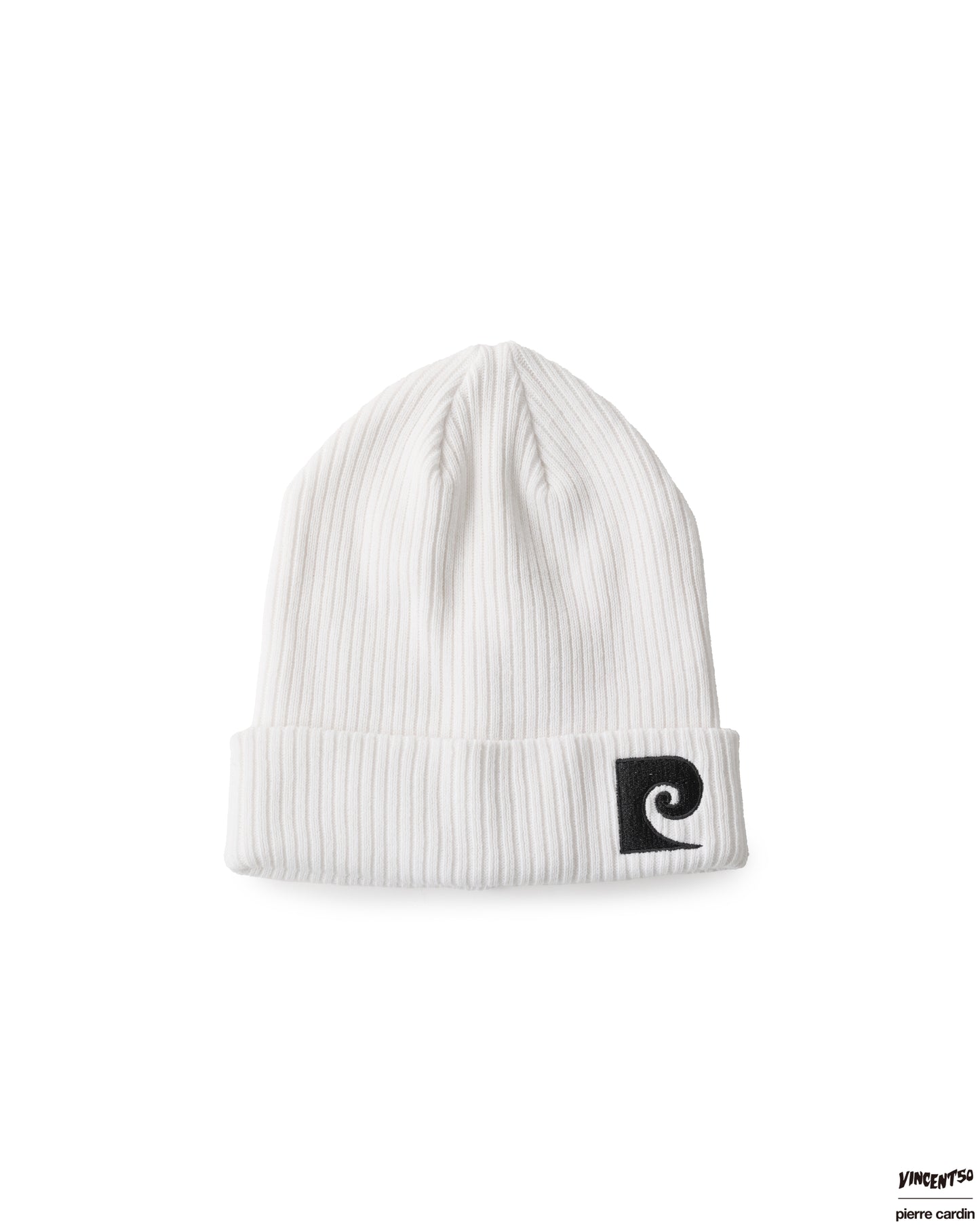 Pierre LOGO KNIT CAP WHITE