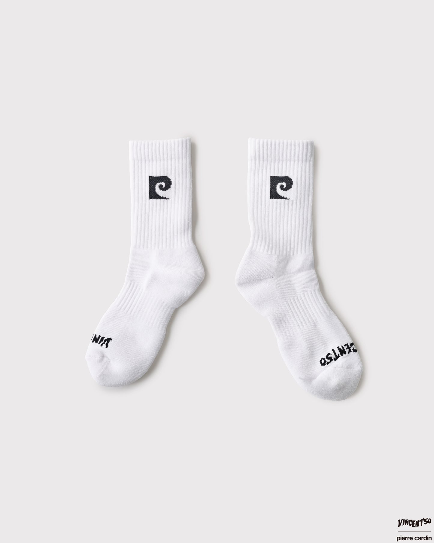 Pierre LOGO SOCKS WHITE