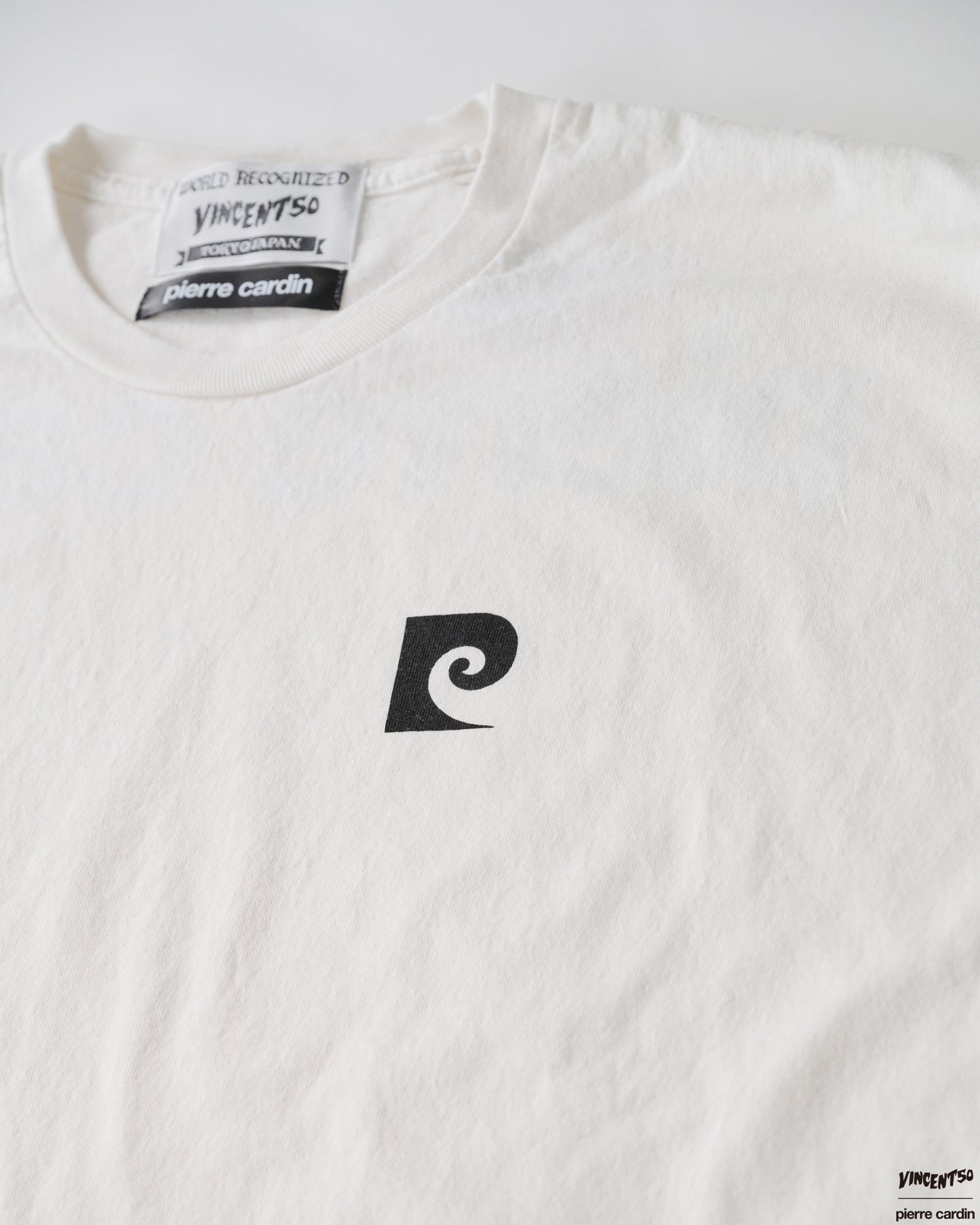 Pierre BACK LOGO LONG TEE WHITE