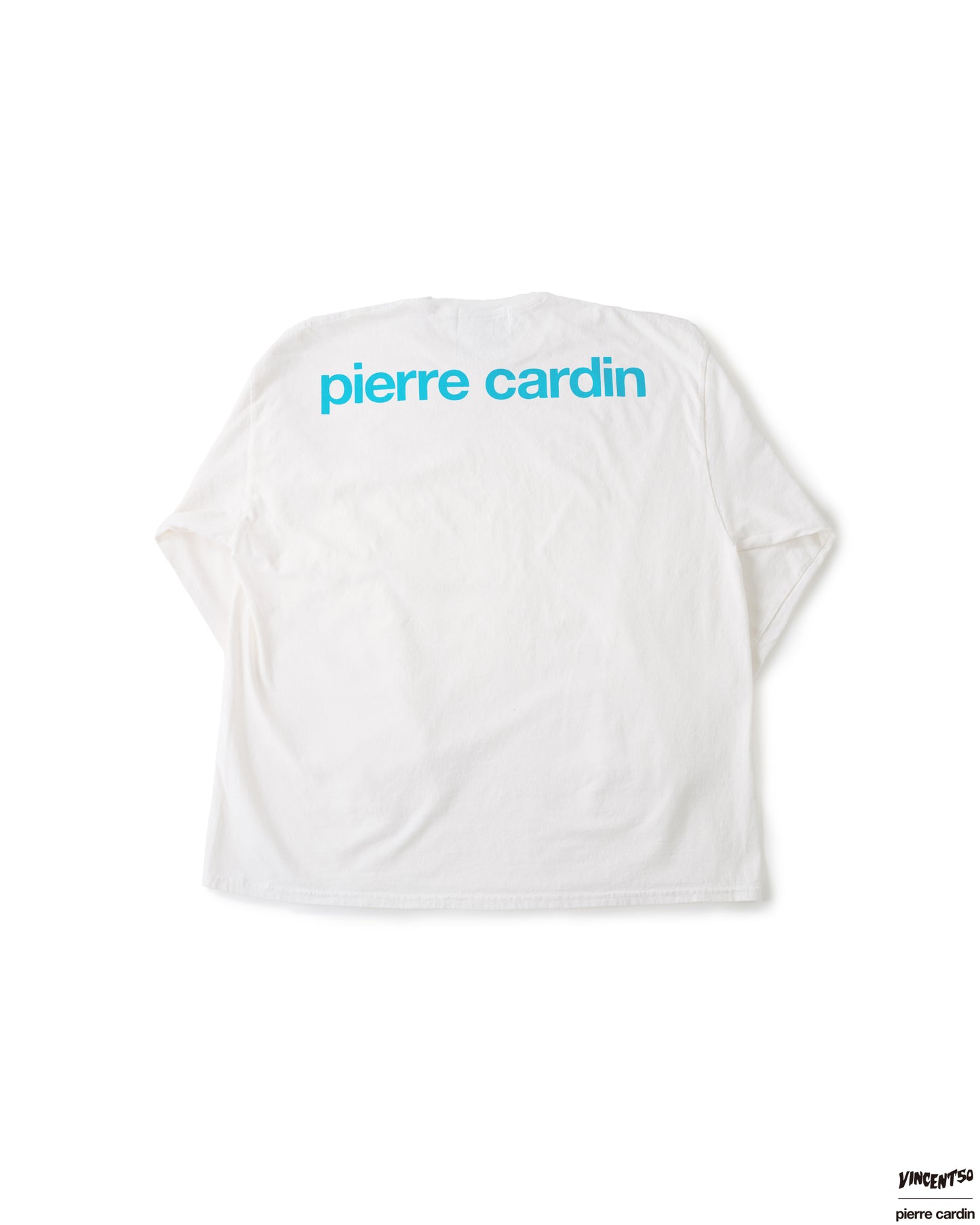 Pierre BACK LOGO LONG TEE WHITE