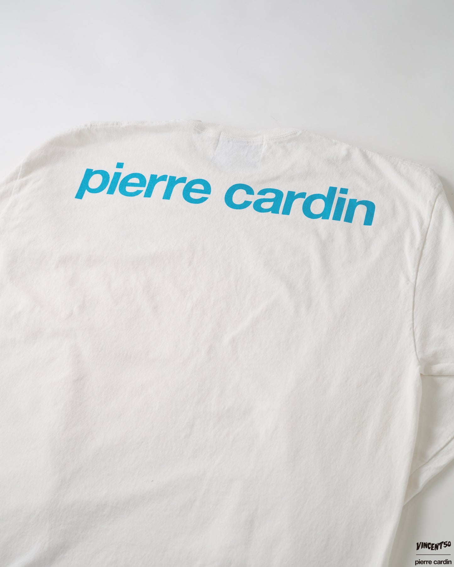 Pierre BACK LOGO LONG TEE WHITE