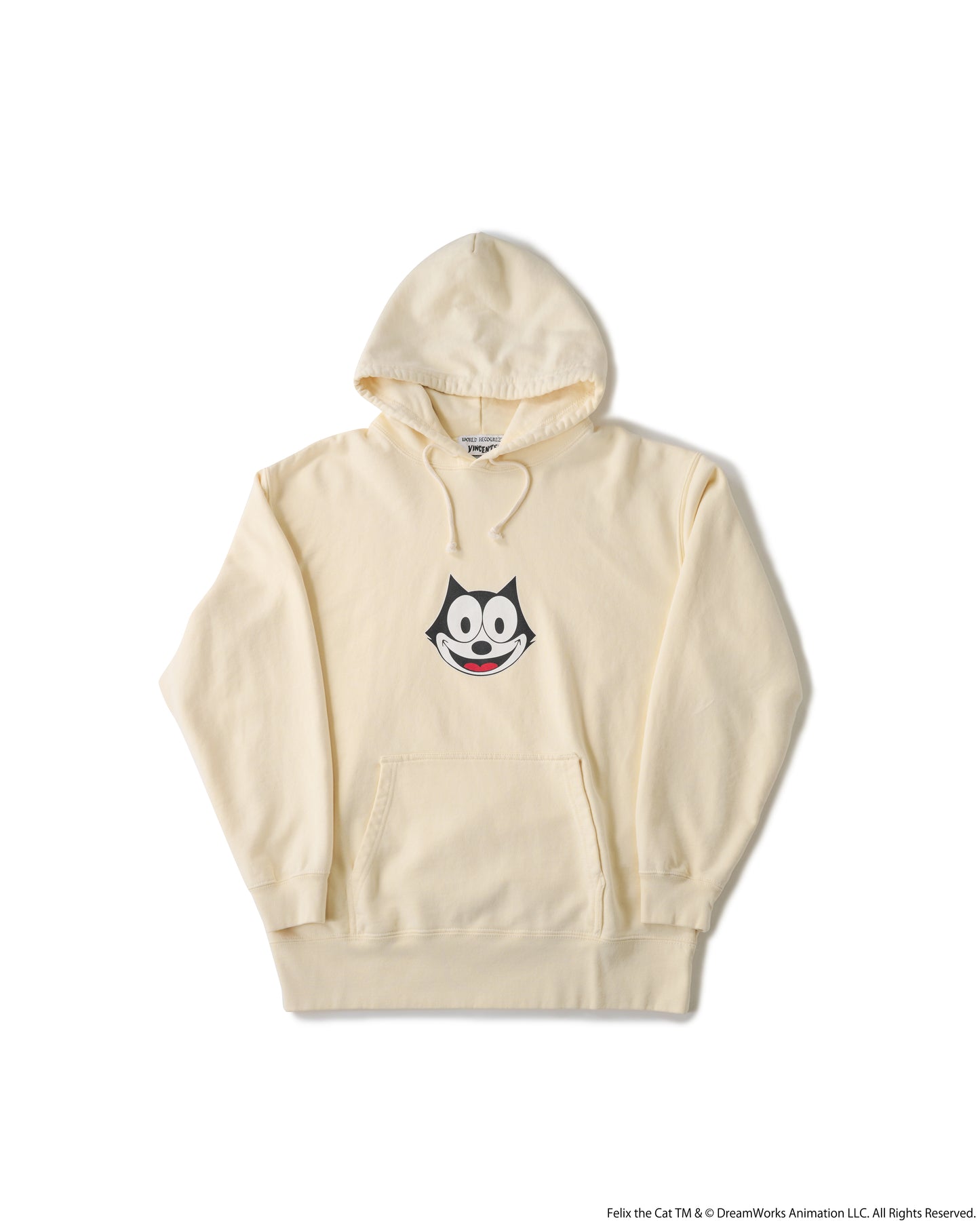 FELIX FRONT PRINT HOODIE BEIGE