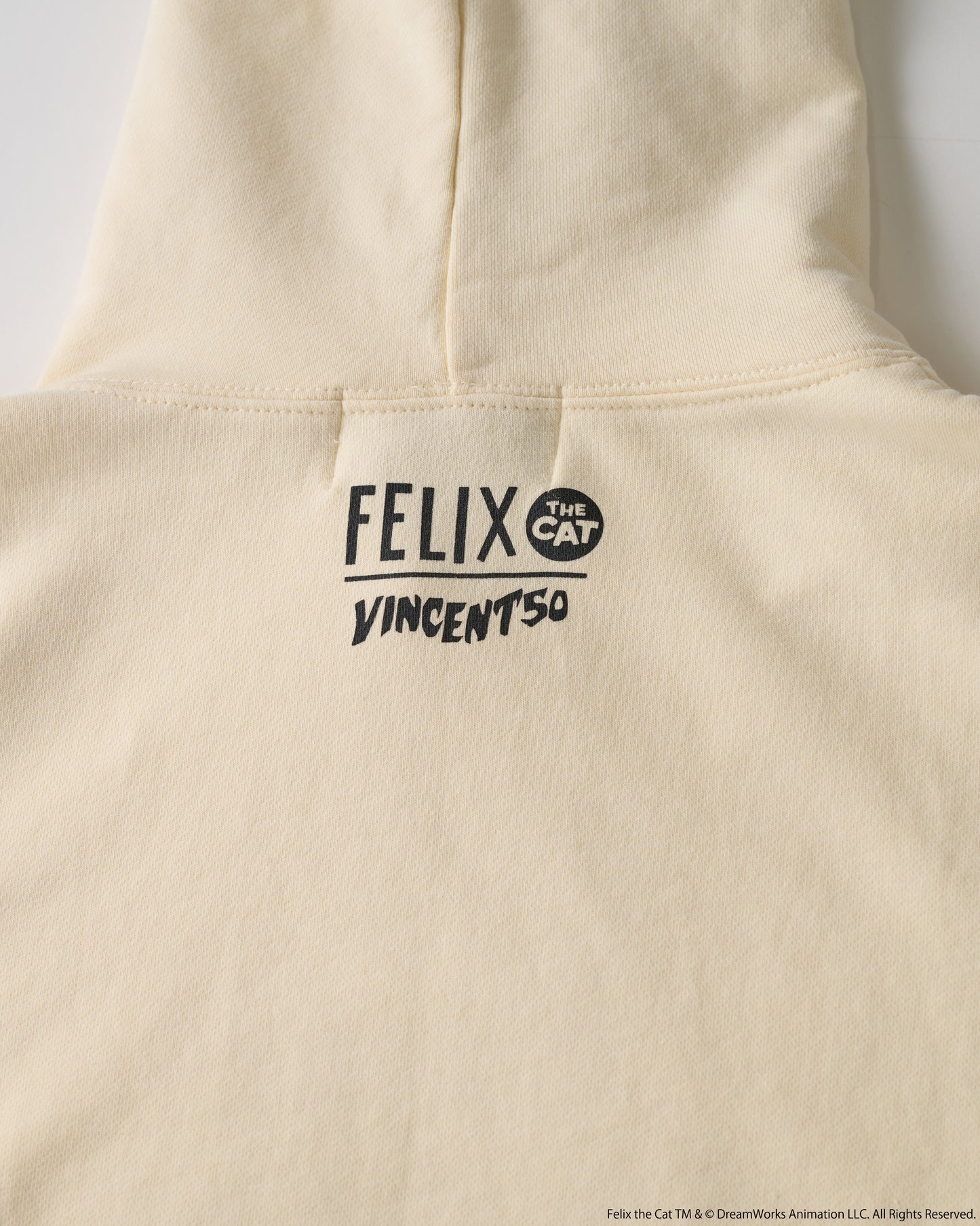 FELIX FRONT PRINT HOODIE BEIGE