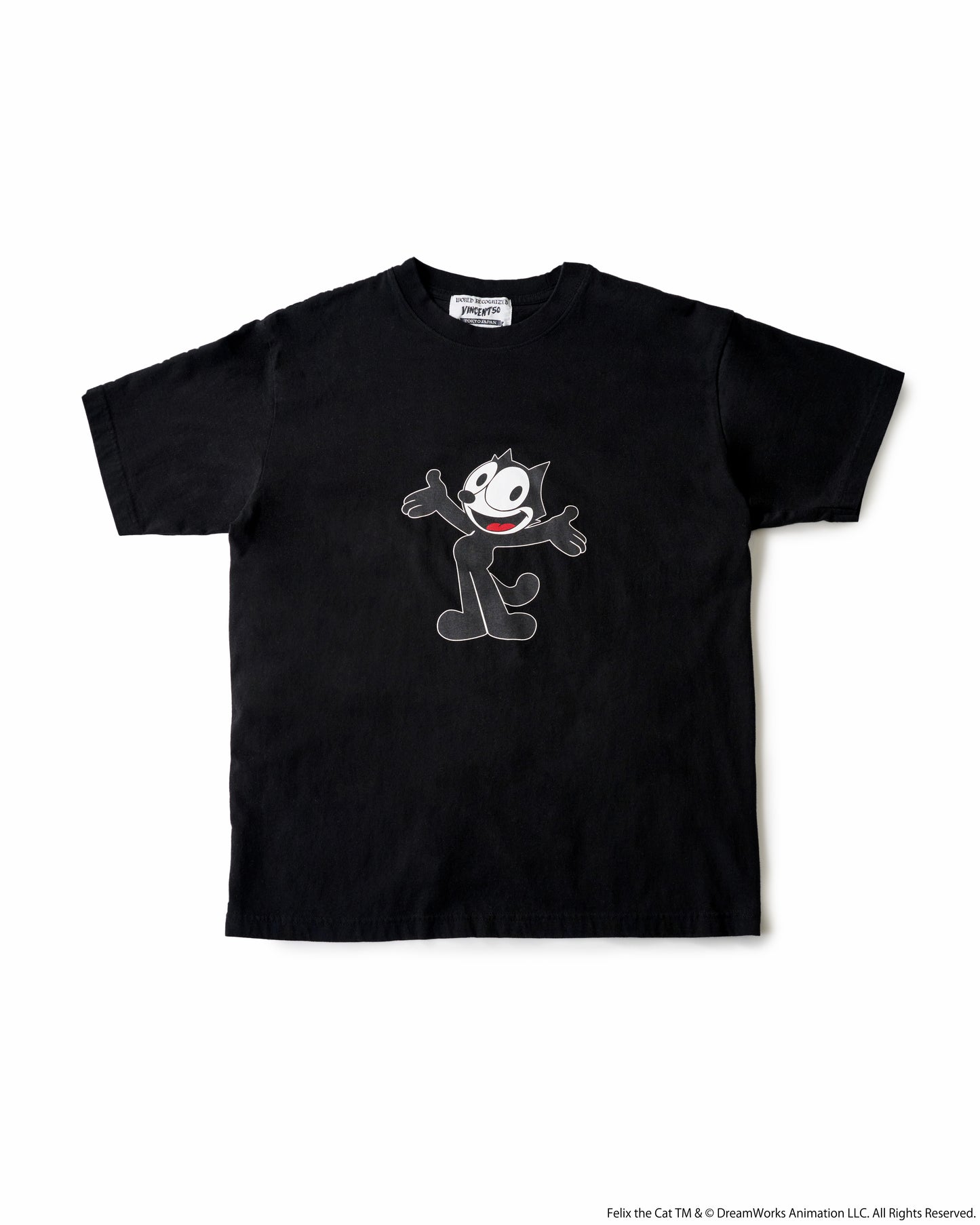 FELIX FRONT PRINT TEE BLACK