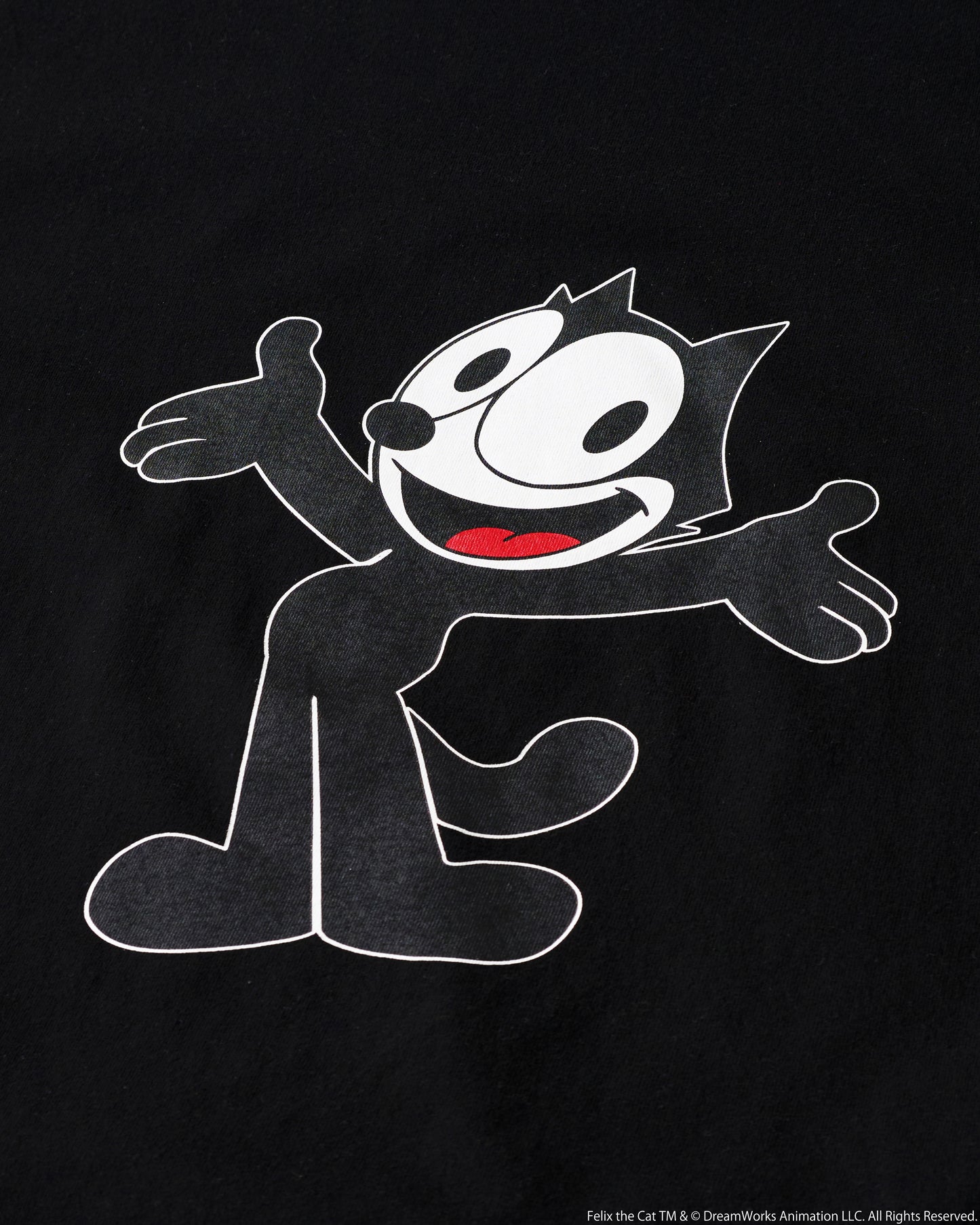 FELIX FRONT PRINT TEE BLACK