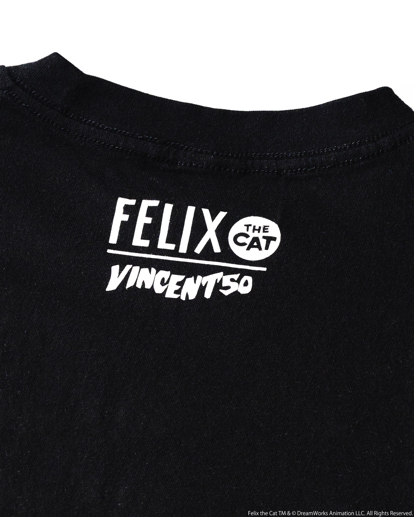 FELIX FRONT PRINT TEE BLACK