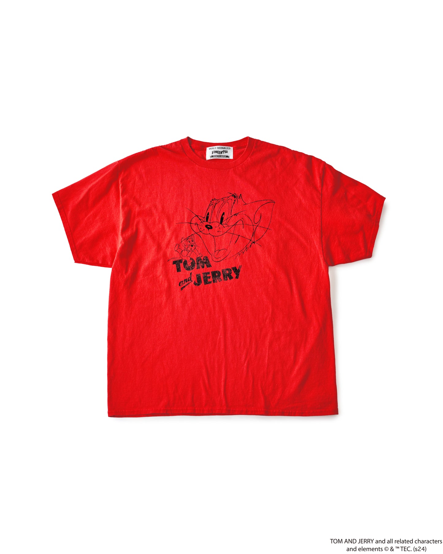 TJ FRONT PRINT TEE RED