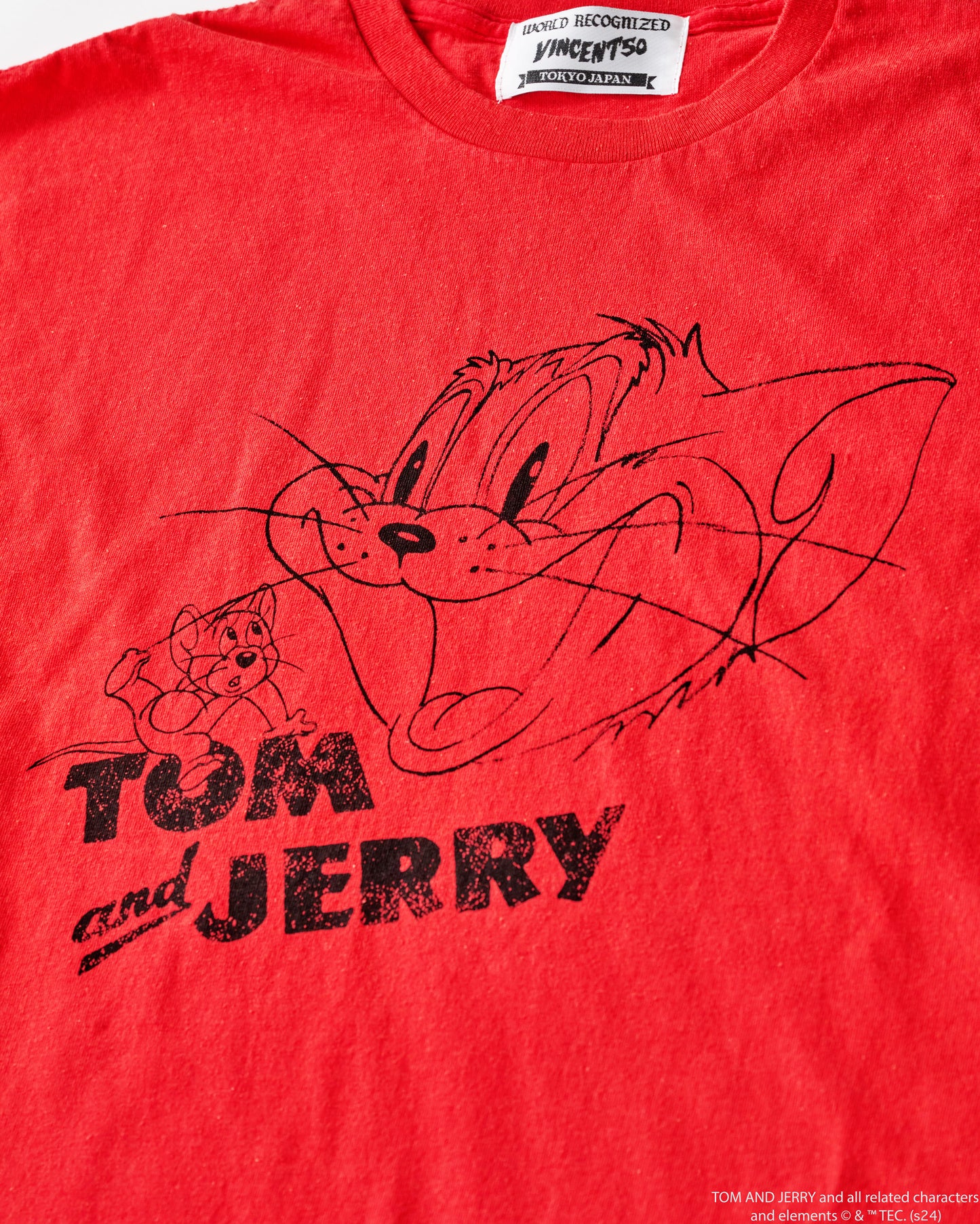 TJ FRONT PRINT TEE RED