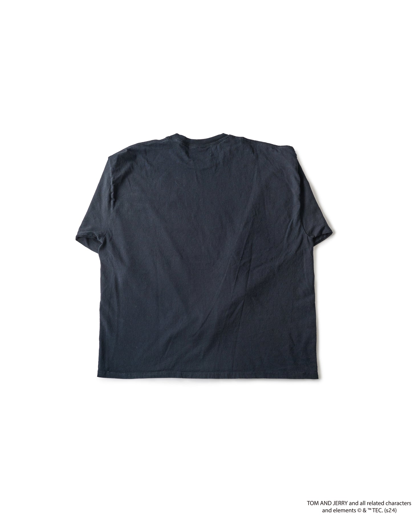 TJ FRONT PRINT LONG TEE BLACK