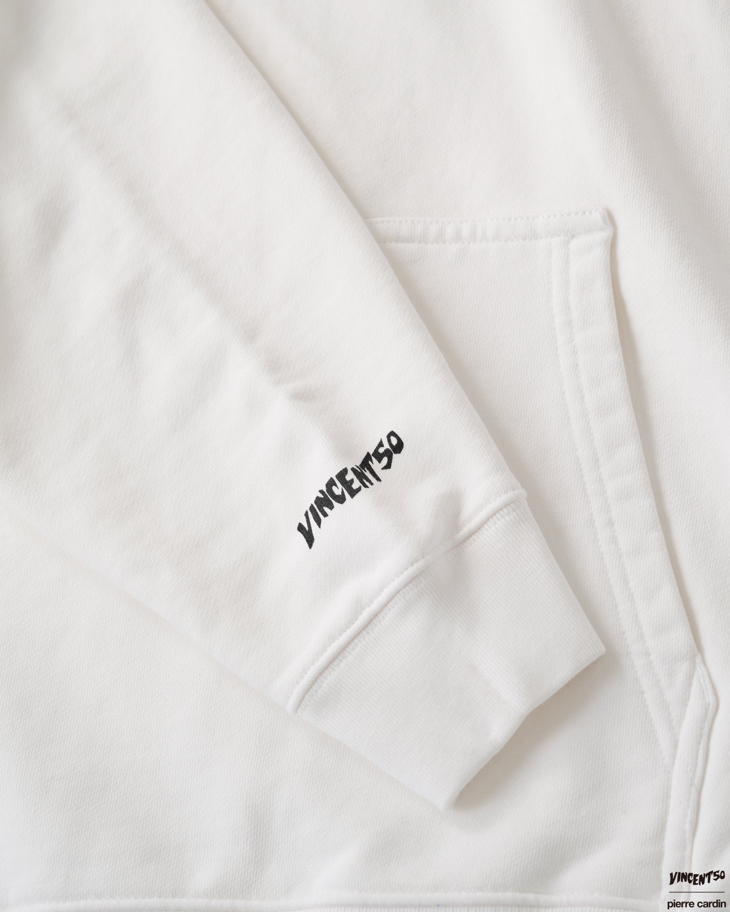 Pierre BACK LOGO HOODIE WHITE