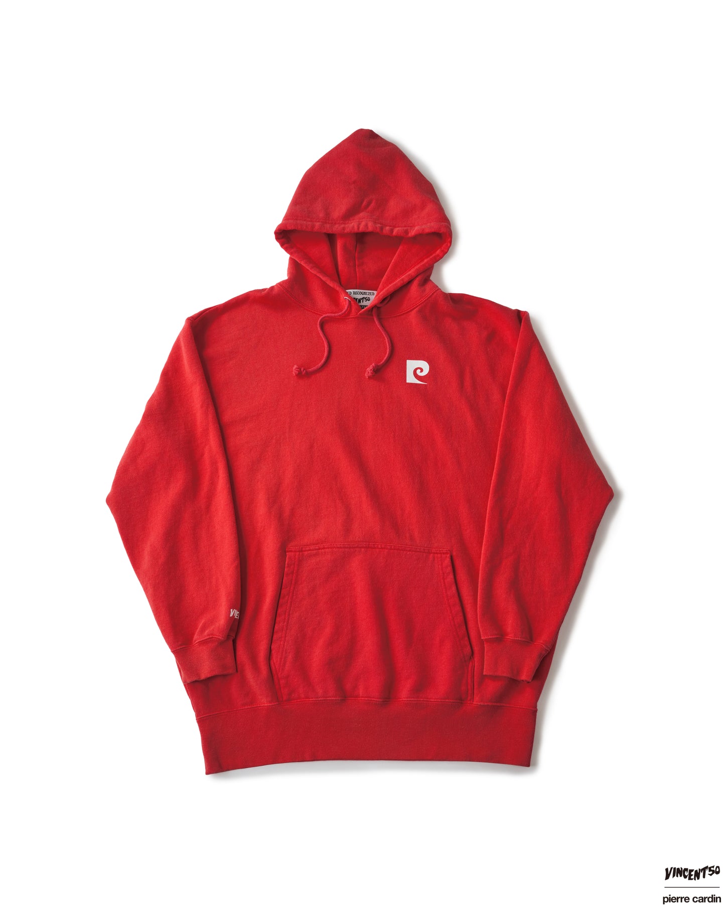 Pierre BACK LOGO HOODIE RED
