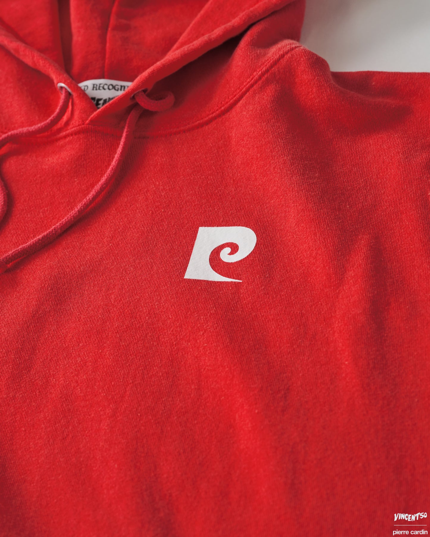 Pierre BACK LOGO HOODIE RED