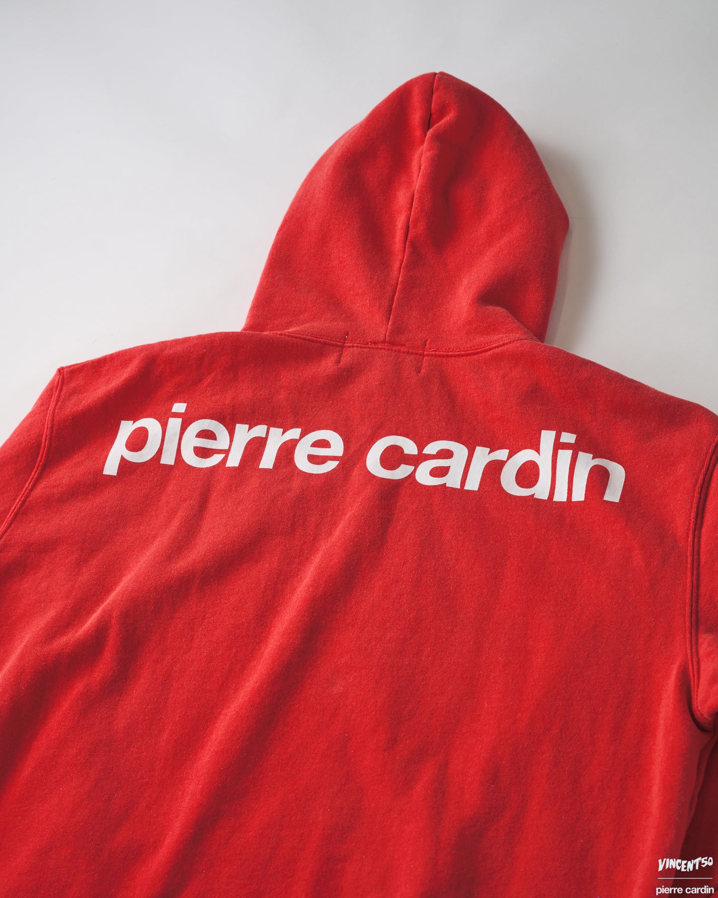 Pierre BACK LOGO HOODIE RED