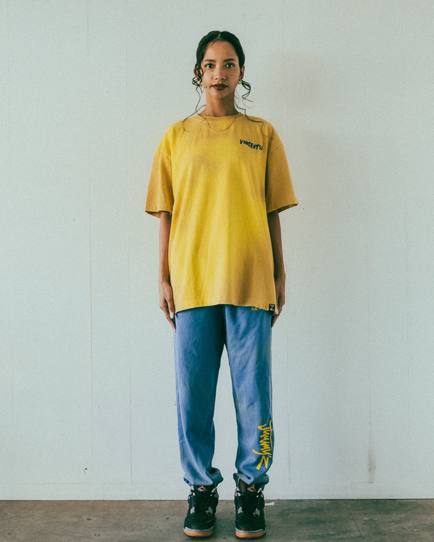 JIMMY'Z Front Print Pnts Blue
