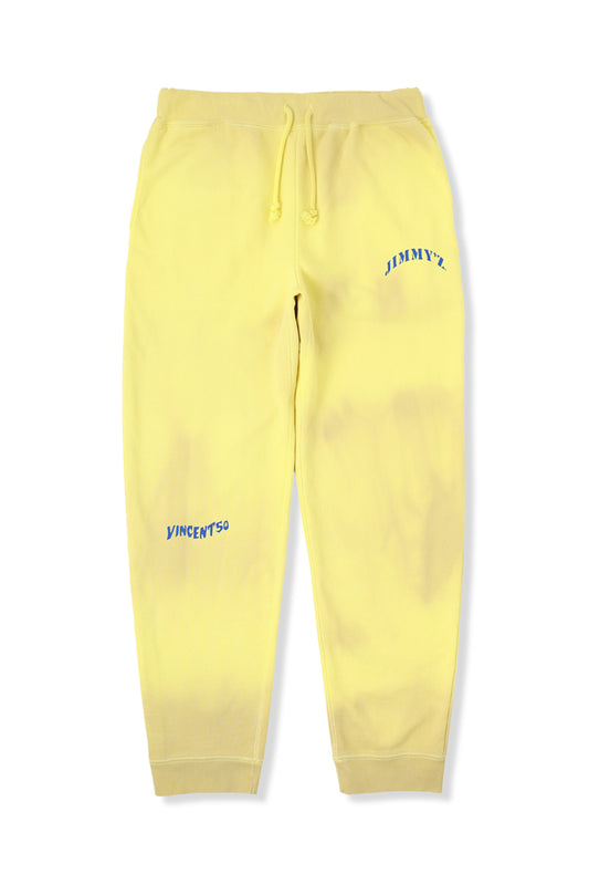 JIMMY'Z Back Print Pants Yellow