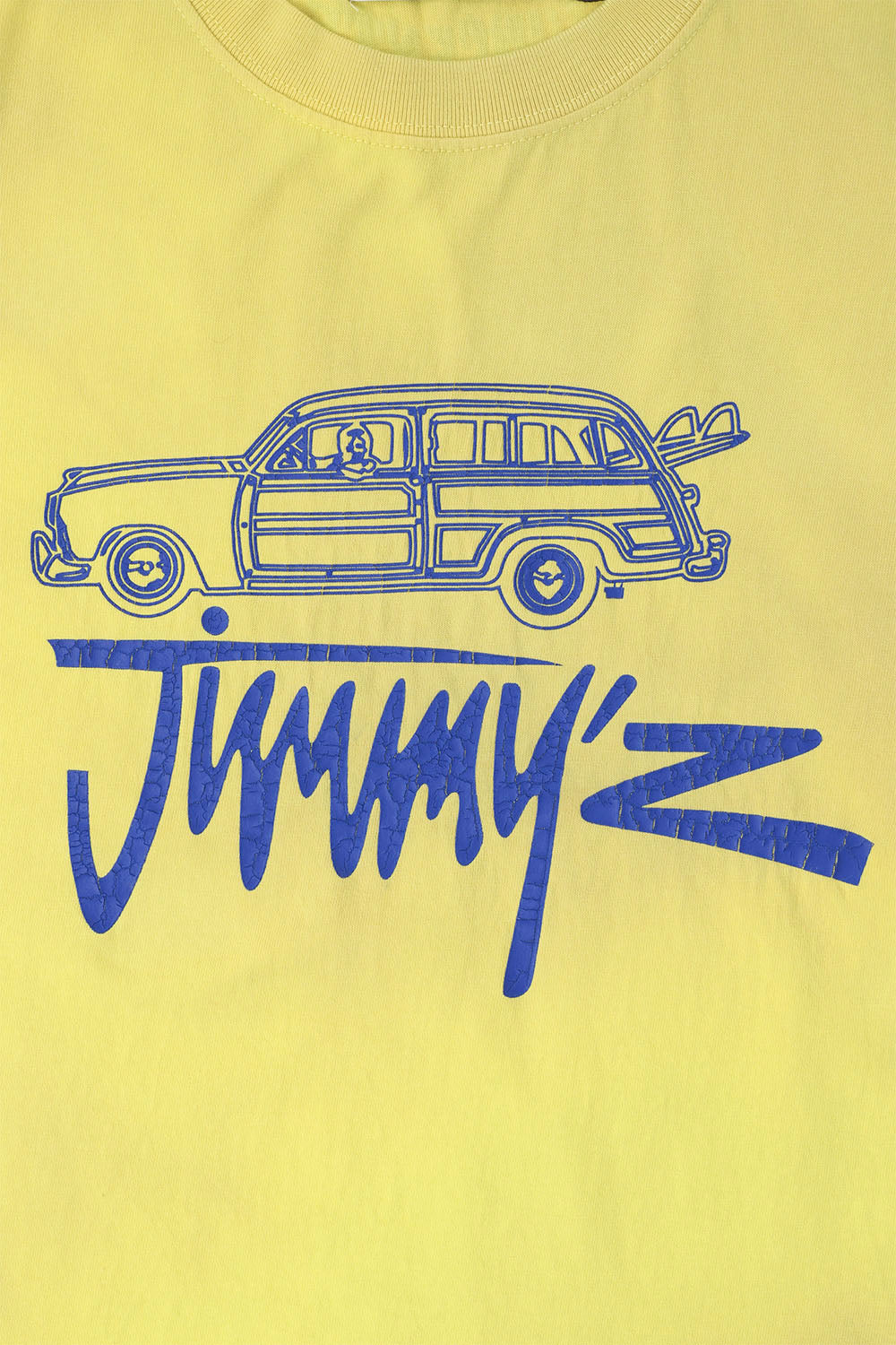 JIMMY'Z Car Print TEE Yellow