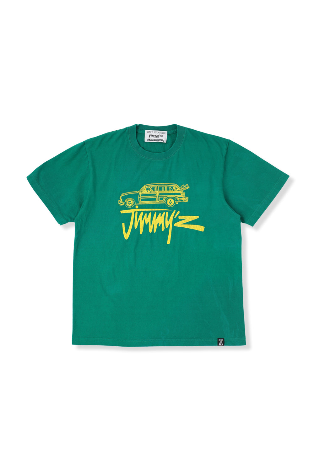 JIMMY'Z Car Print TEE Green