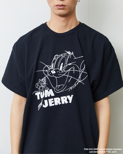 TJ FRONT PRINT TEE BLACK