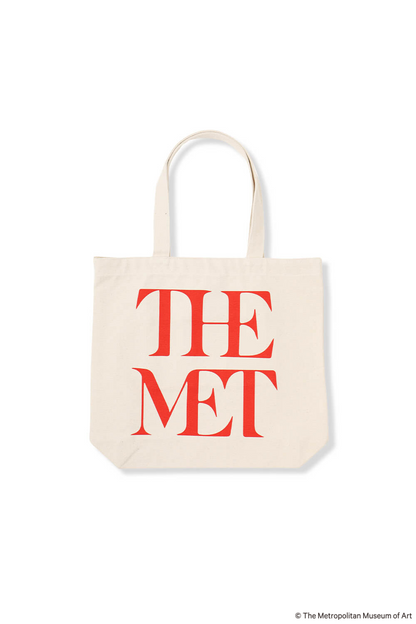 The Met  Logo Totebag WHITE