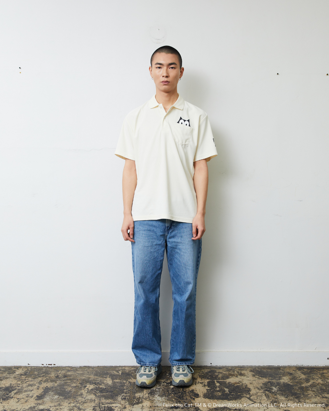 FELIX FRONT PRINT POLO BEIGE