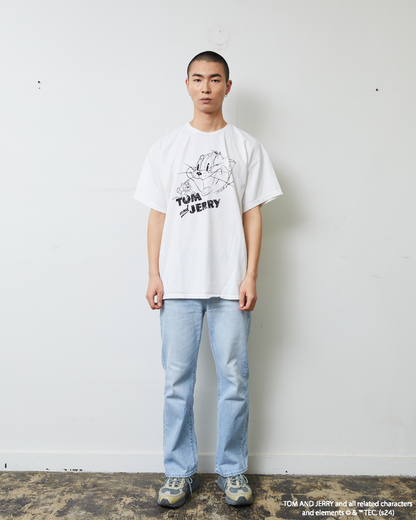 TJ FRONT PRINT TEE WHITE