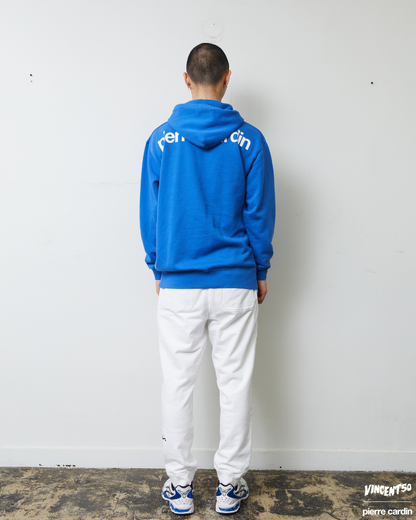 Pierre BACK LOGO HOODIE BLUE