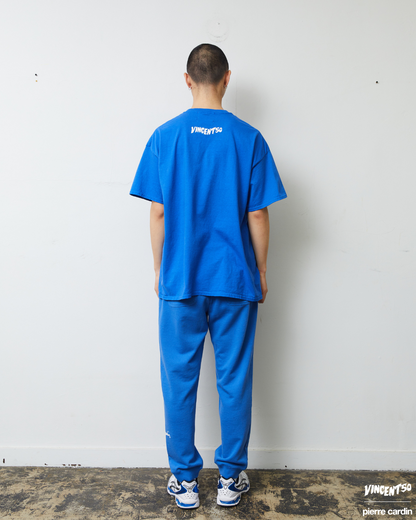 Pierre FRONT CursiveLogo TEE BLUE